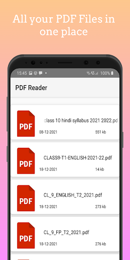 Android application EasyPDF Reader screenshort