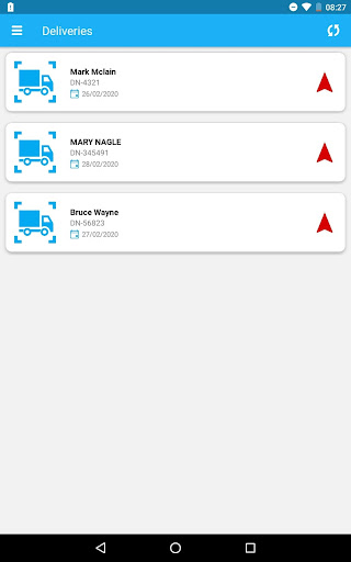 Android application Agility Delivery V2 screenshort