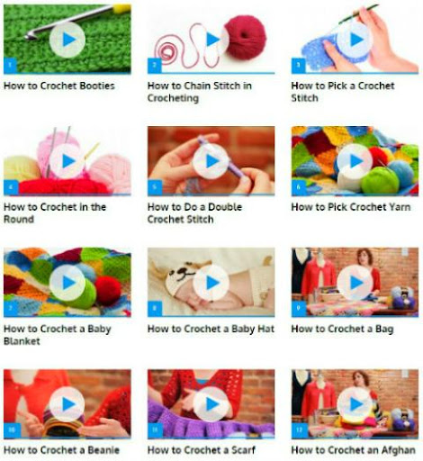 Android application Crochet for Beginners (Guide) screenshort