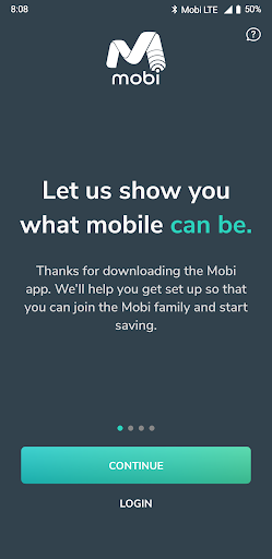 Android application Mobi screenshort