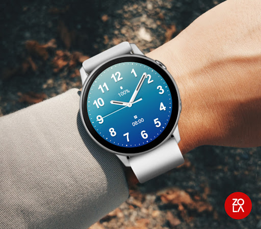 Casual Ocean Blue Watch Face Screen 3