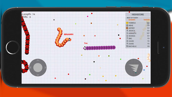 Minhoca Snake Games: Worm Zone apktram screenshots 3