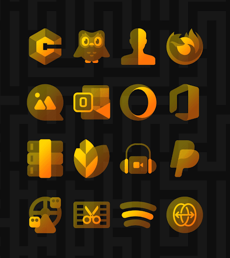 Screenshot of Himawari Yellow - Icon Pack