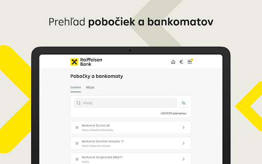 Screenshot of Raiffeisen Bank SK