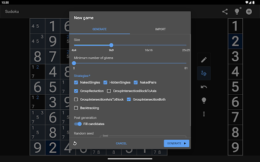 Sudoku Screenshot