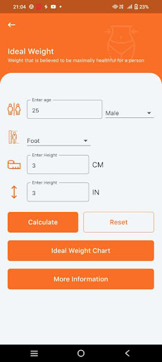 Health Calculation Screen 2