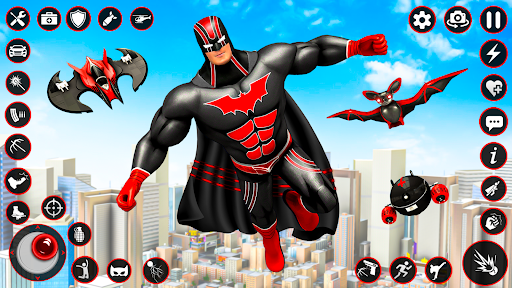 Bat Hero Dark Crime City Game Screen 3