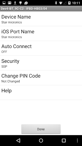 Star Setting Utility Screen 2