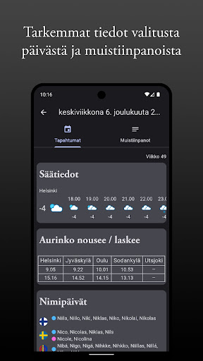 Almanakka Screen 2