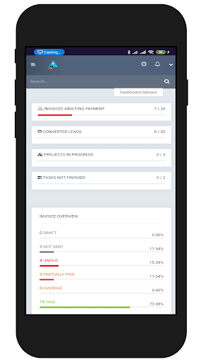 Android application Greenwich Auto CRM screenshort