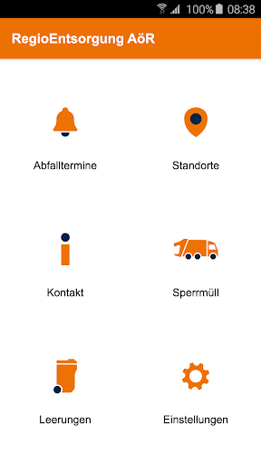 Android application RE-entsorgt screenshort