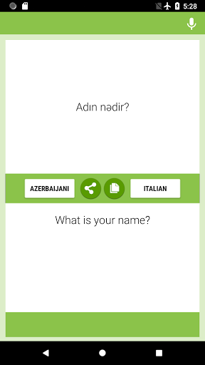 Android application Azerbaijani-Italian Translator screenshort