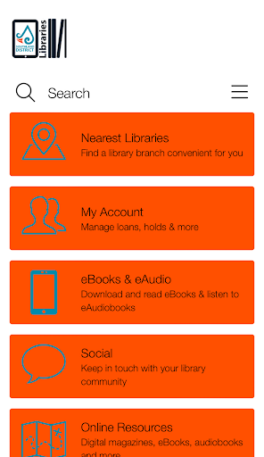Android application Southland District Libraries screenshort
