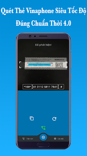 Android application Quét Mã Thẻ Vinaphone -NạpCard screenshort