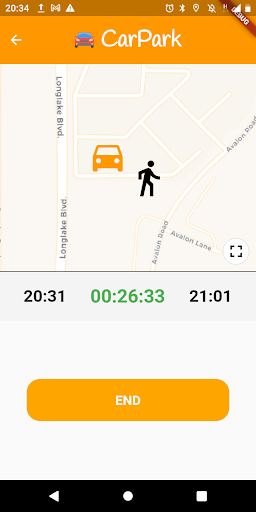 Android application CarPark screenshort