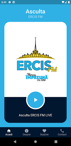 Android application ERCIS FM screenshort