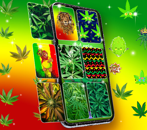 Android application Rasta weed live wallpapers screenshort