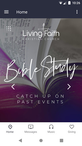 Android application Living Faith Christian Church screenshort