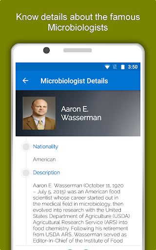 Screenshot of Microbiology Dictionary App