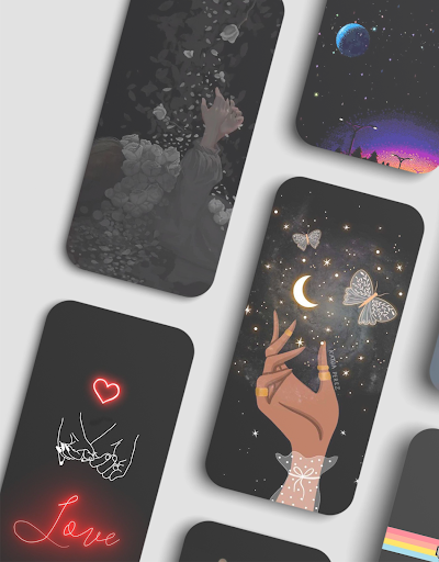 Black aesthetic wallpapers Screen 2