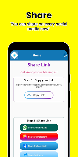 Secret Message Link Screen 3
