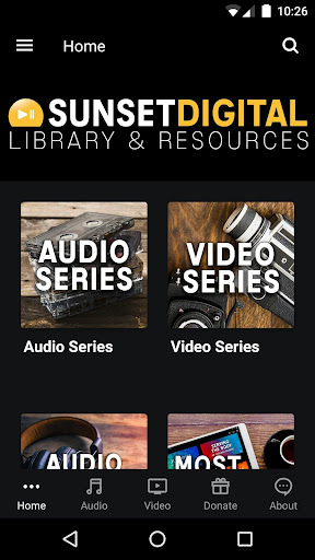 Android application Sunset Digital Library screenshort