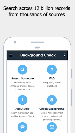 Android application Detailed Background Check screenshort