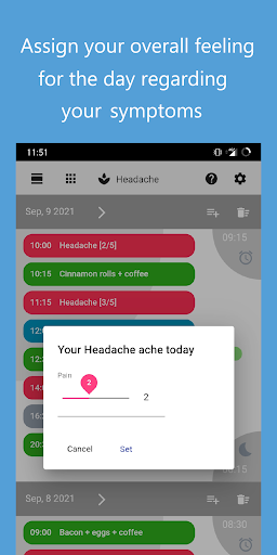 Life Notes - Symptom Tracking Screen 2