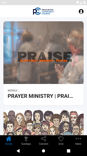 Android application PCC Princeton Community Church screenshort
