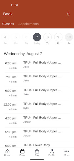 TRUMAV Fitness Screen 2