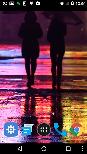 rainy night wallpaper Screen 2