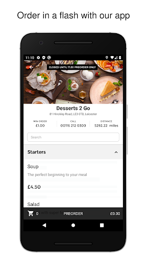 Android application Desserts 2 Go screenshort