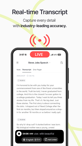 Tiro: Realtime AI Meeting Note screenshot 1