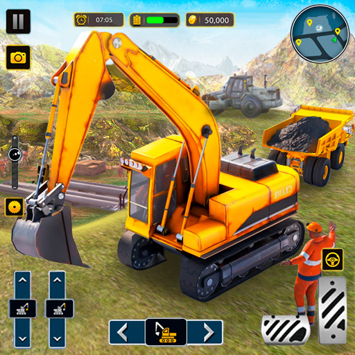 Bulldozer Excavator: JCB Games  Icon