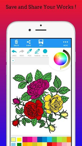 Beautiful Flowers Coloring Book 2020