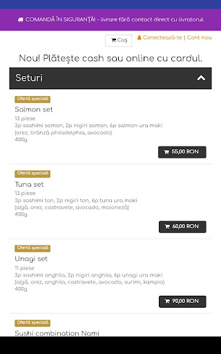 Sushi House Delivery Screen 3