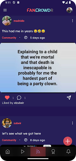 FANCROWDr: everything funny Screen 2
