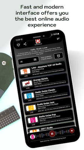 Radio Switzerland Online Radio Screen 2