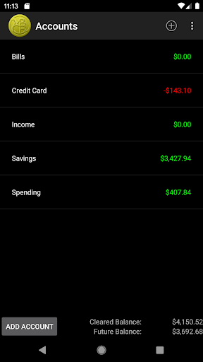 Android application MBCB - Simple Checkbook screenshort