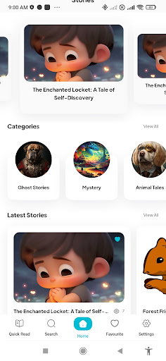 Android application Tale Teller screenshort