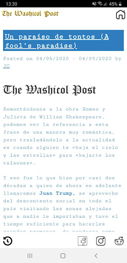 The Washicol Post Screen 3