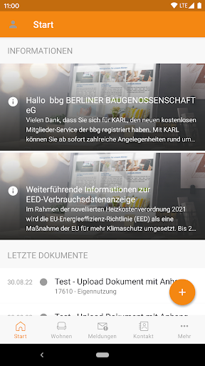 Android application KARL - Meine bbg screenshort