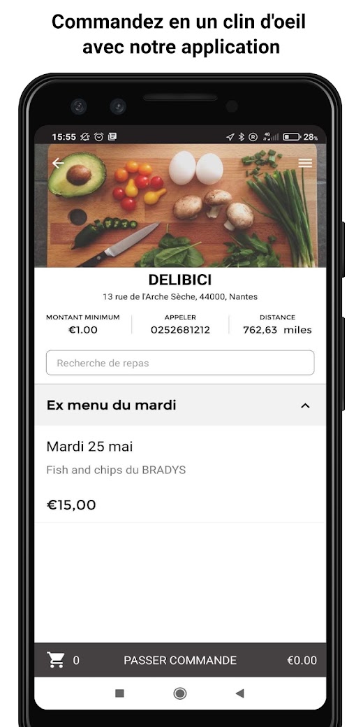 Android application DELIBICI screenshot