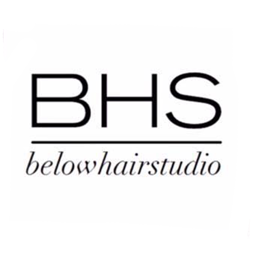 Below Hair Studio logo