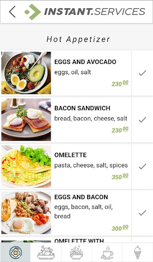 Android application Instant Services screenshort