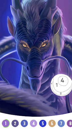Game screenshot Dragon Color by Number Game hack