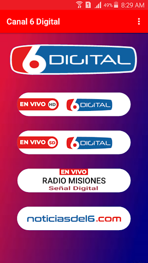 Visualização do aplicativo