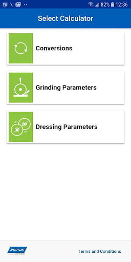 Android application NORTON iGRIND screenshort