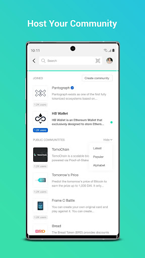 Pantograph | Blockchain, DeFi Screen 3