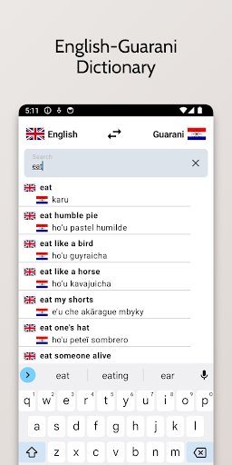 Android application Guarani-English Dictionary screenshort